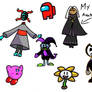 Video game character drawings