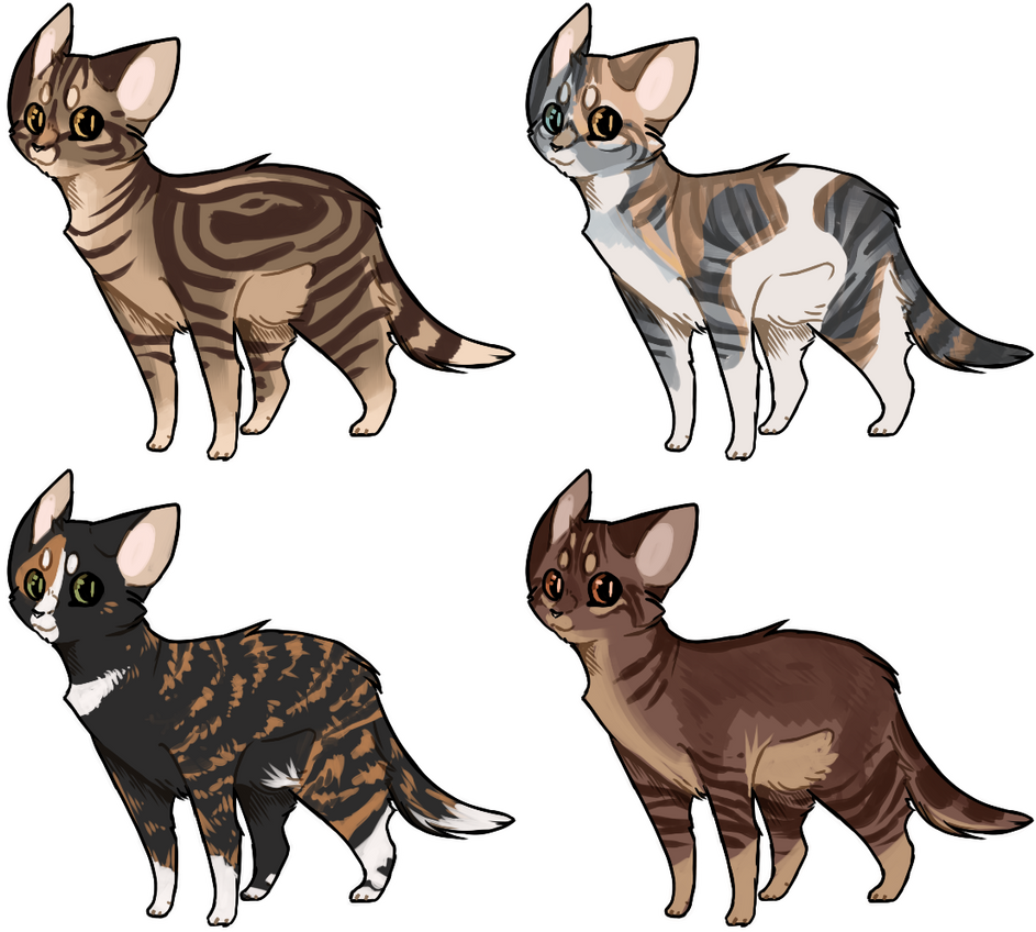 Flatsale Kitty Cats! : Closed! by Piney-licious