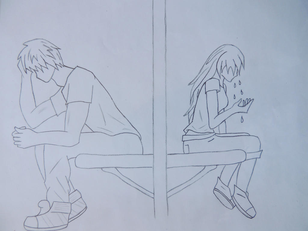 anime Sad Couple by 33via33 on DeviantArt