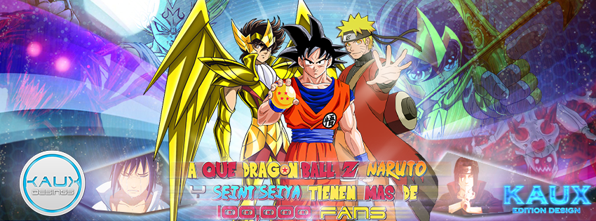 portada para A que Dragon Ball Z Naruto Y Sain by kauxofdeath on DeviantArt