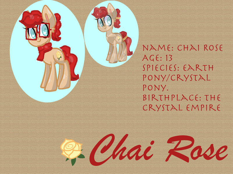 Updated Chai Rose ref by SamTheSpainishFox