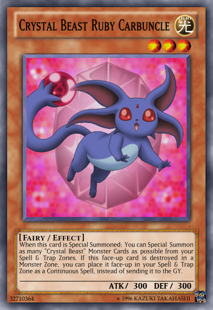 Crystal Beast Ruby Carbuncle (Anime Artwork) by pokemonbossYT on DeviantArt