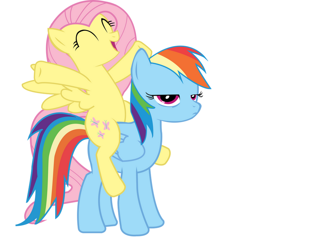 Ponies Riding Ponies Vector by TiredBrony