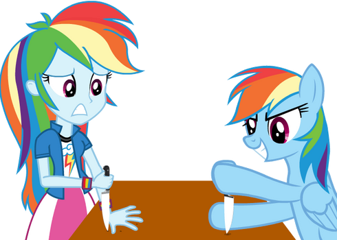 Rainbow Dash Meets Her Match