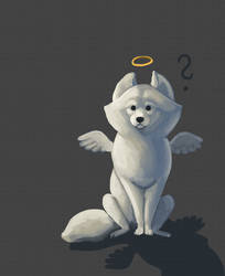 Art-block-angel-dog