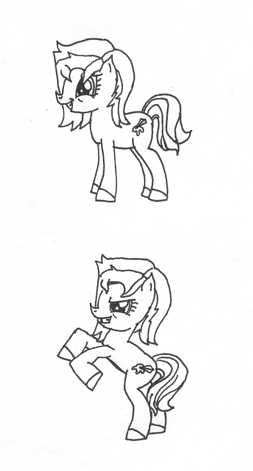 Buffy, the Vampire Slayer pony lineart