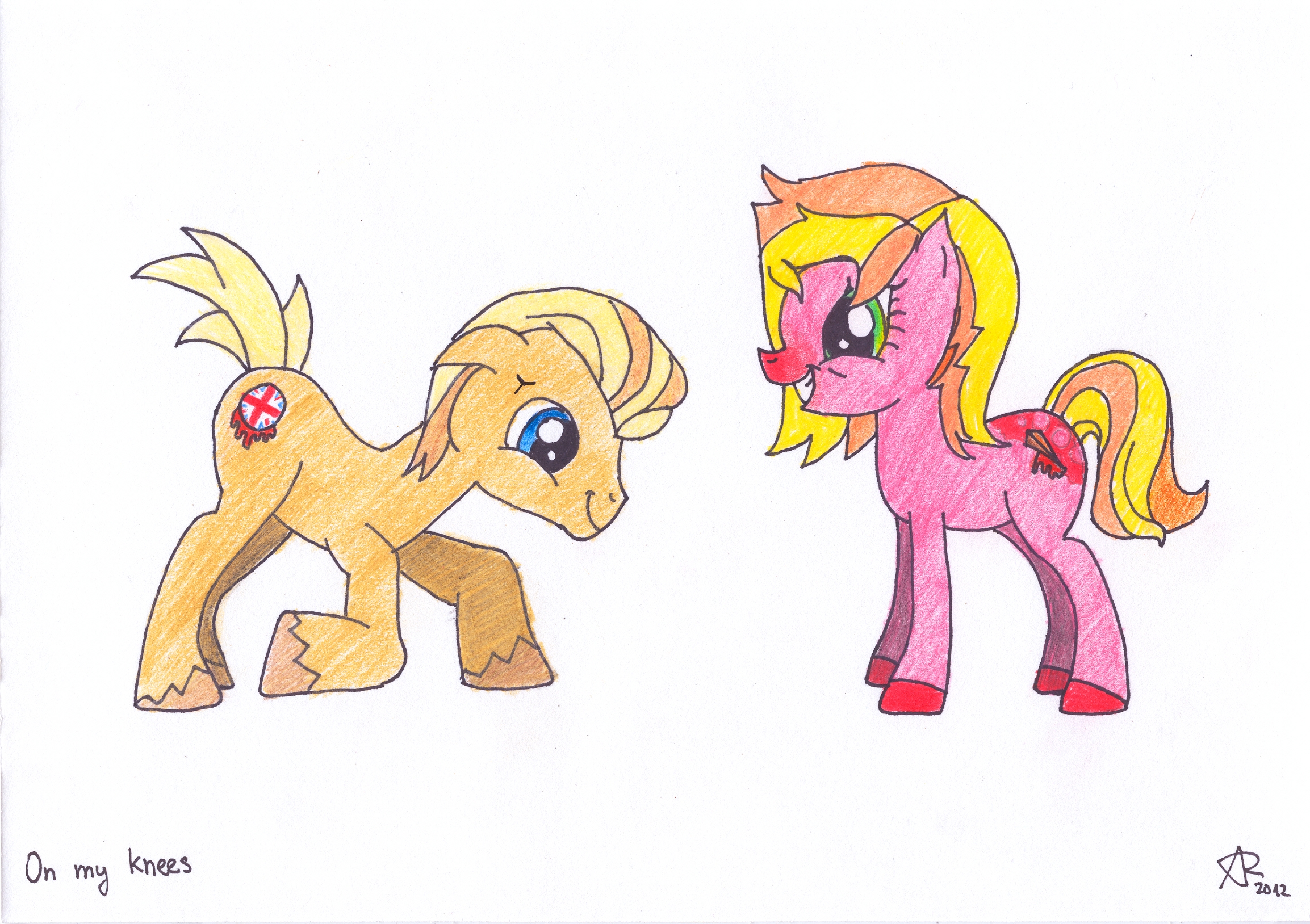 On my knees: Buffy + Spike ponies