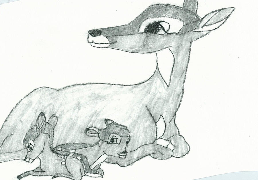 Faline Drawing Faline and the Twins by RaychelArt on DeviantArt
