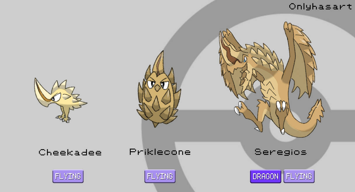Seregios Fakemon Line by Onlyhasart on DeviantArt