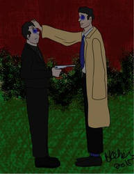 Castiel and Crowley