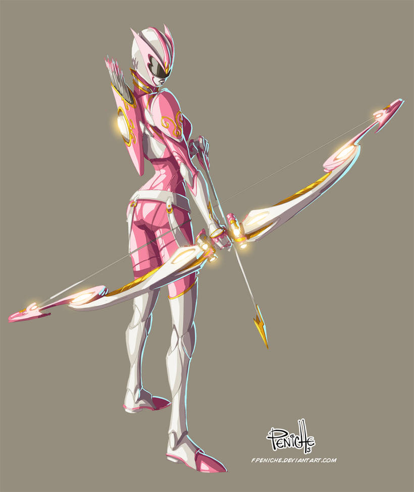 Pink Ranger Flying Pink Ranger by Fpeniche on DeviantArt