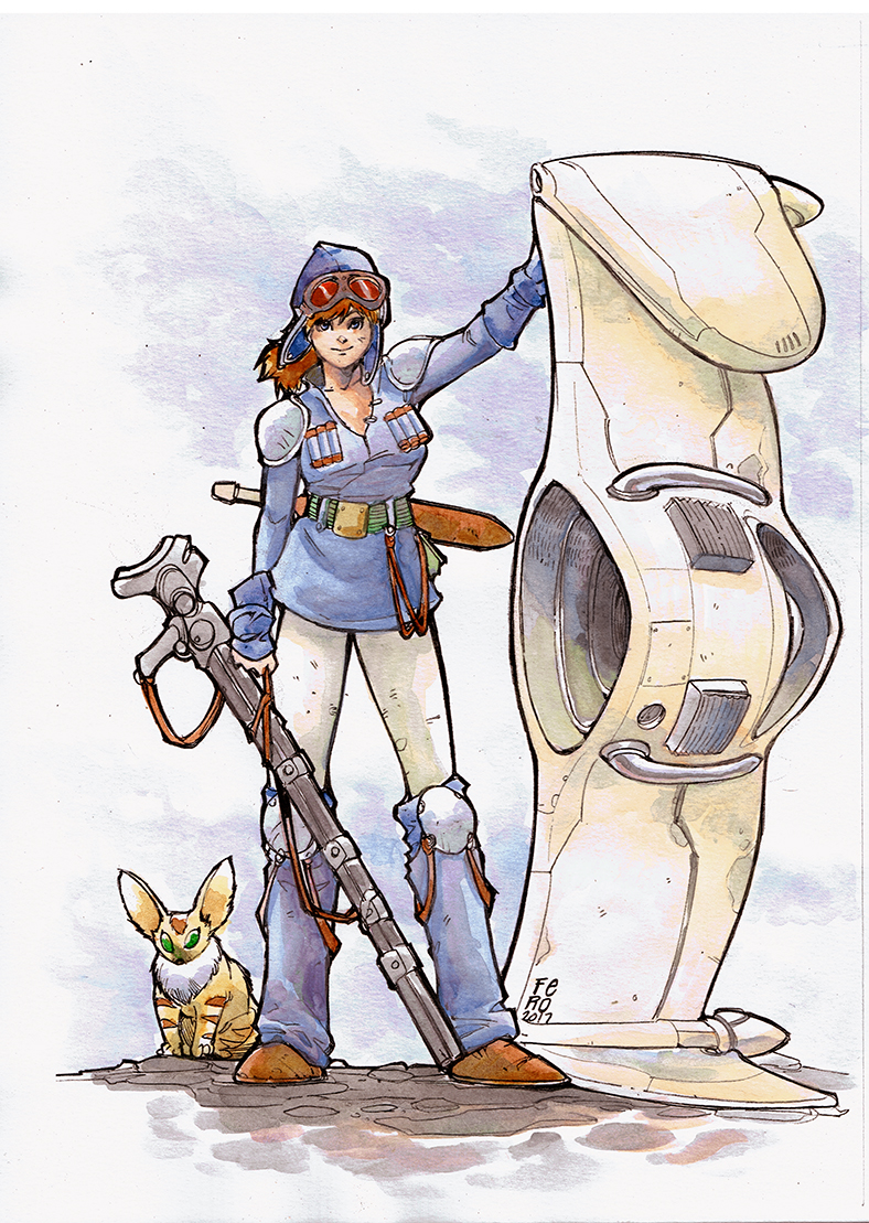 Nausicaa watercolor