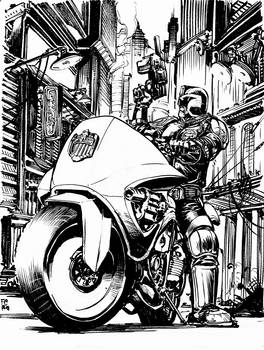 Dredd BW inks