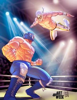 Lucha Libre BlueDemon vs Mistico