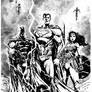 Justice League BW