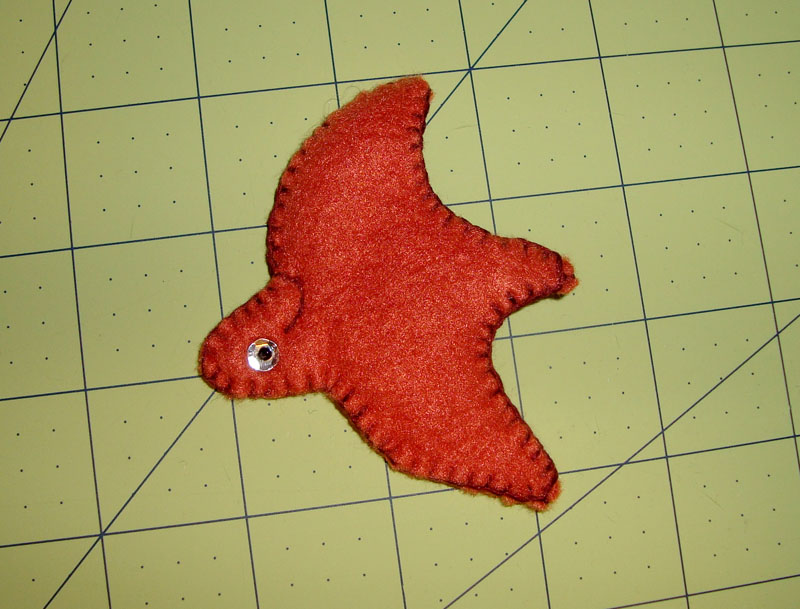 Pteradactyl hair clip