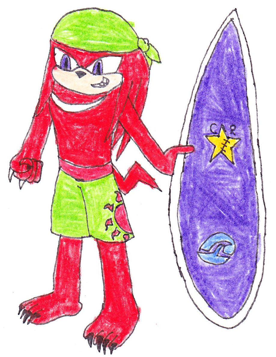 Beach Day- Knuckles the Echidna