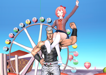 Sayori meets Polnareff