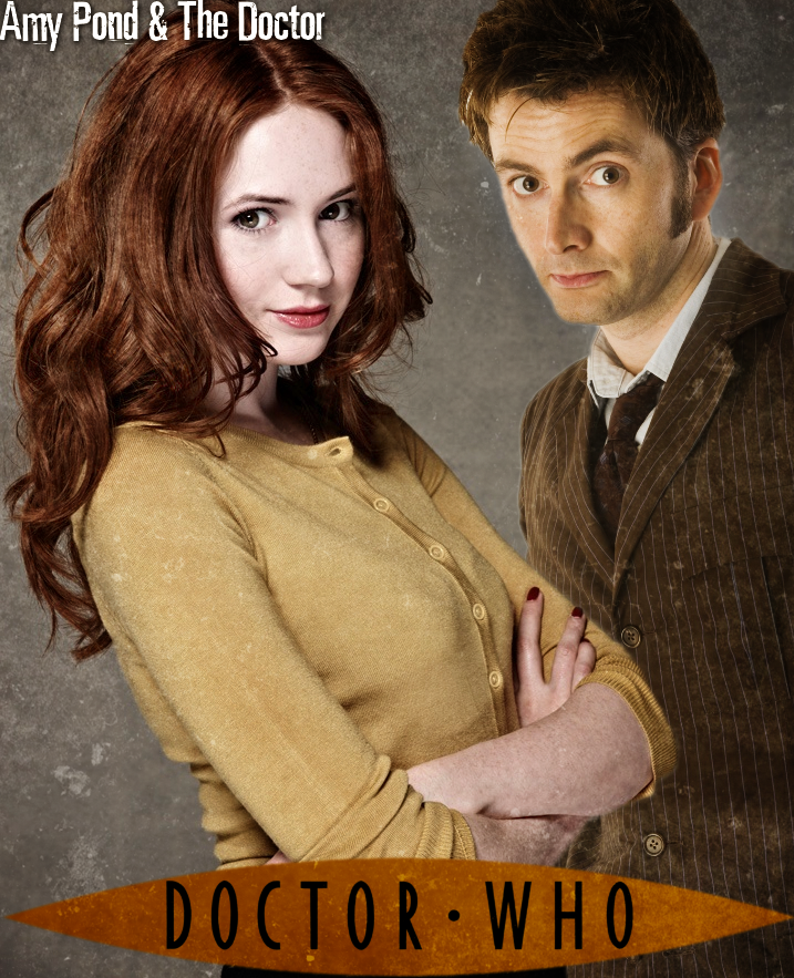 Amy Pond and The 10th Doctor Poster