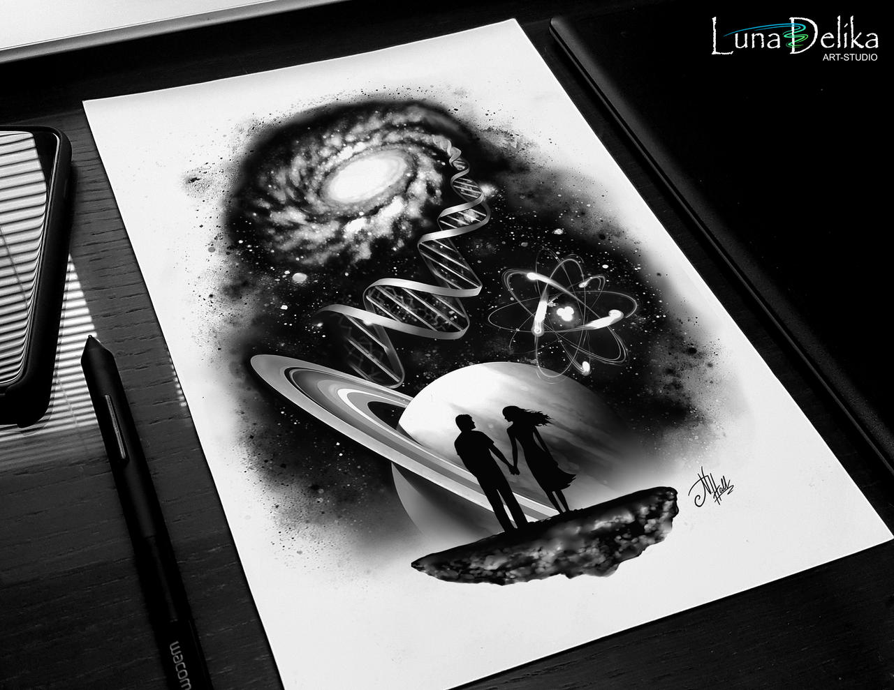 Tattoo Sketch - Space by Natali-Hall on DeviantArt