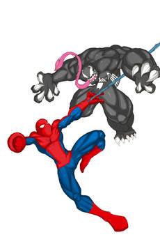 Spiderman VS Venom Fan Art