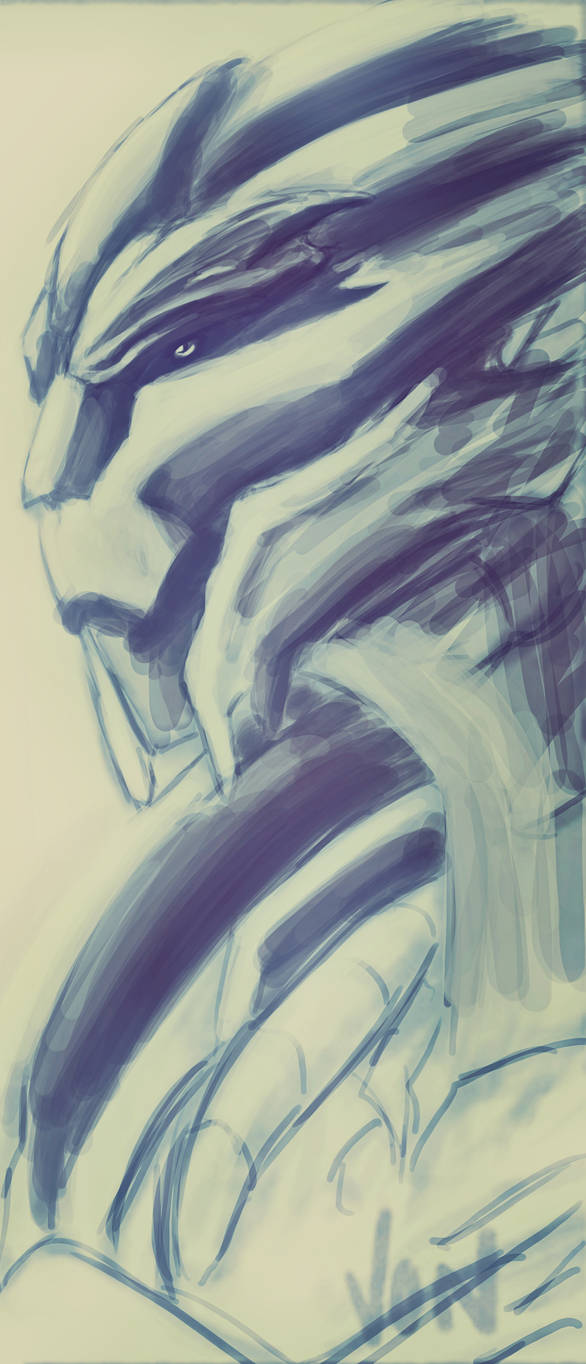 Von Bookmark SpeedPaint - Meken's Sketch by Krubbus
