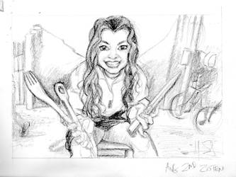 Zoe's Rough Sketch 4 Potrait