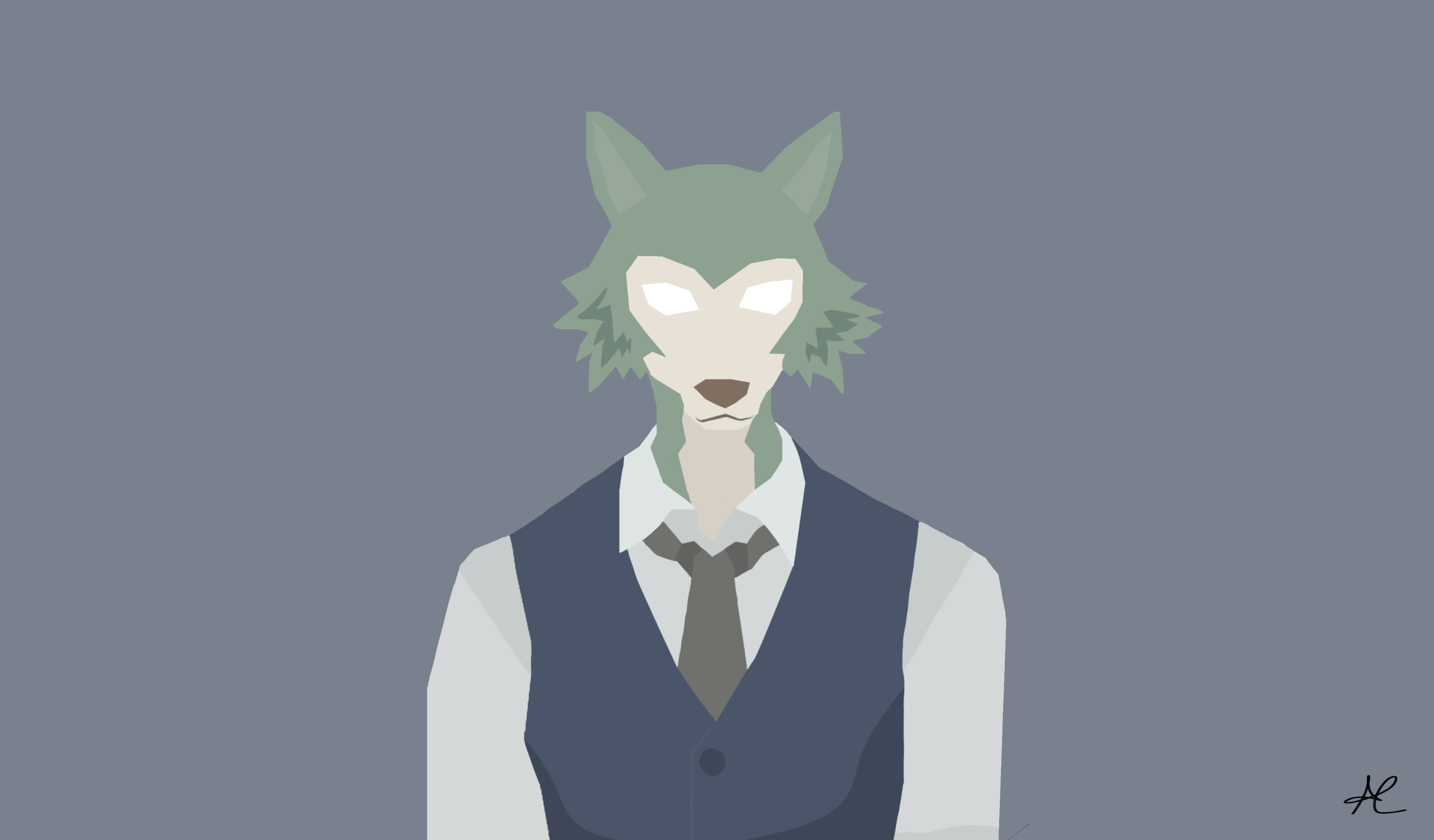 Legoshi minimalist wallpaper by Saske2002 on DeviantArt