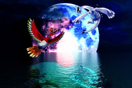 Ho-oh vs Lugia by EvilQueenie on DeviantArt