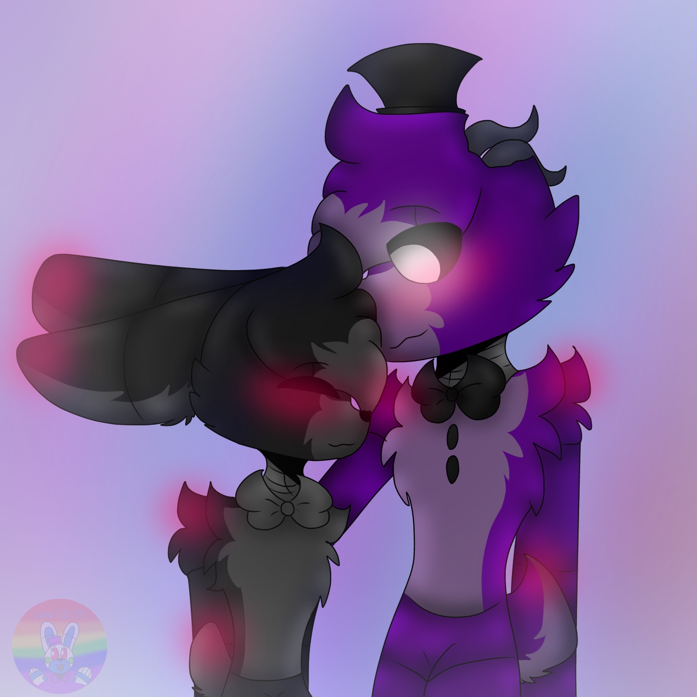 monika_shiller_ on X: Art with Shadow Bonnie and Shadow Freddy