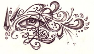 eye and swirls - lianna