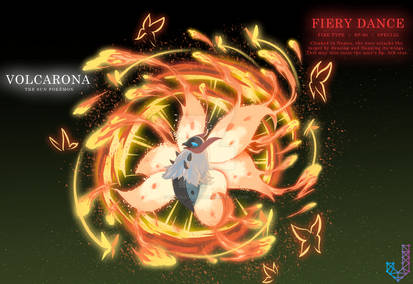 Volcarona performing Fiery Dance