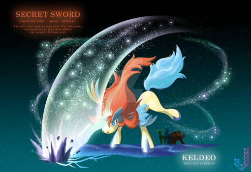 Keldeo performing Secret Sword