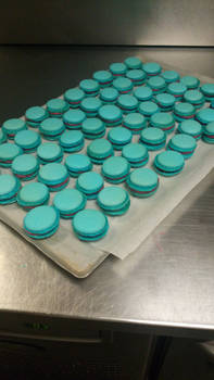 Blueberry macaroons