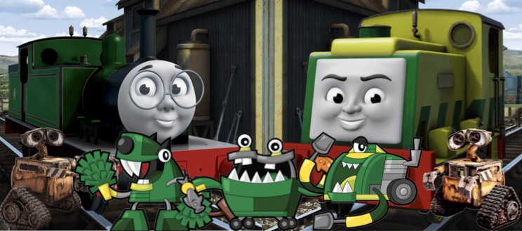 Whiff Scruff The Trashoz and two Wall.E bots by Jakob20oh20 on DeviantArt