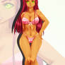 (NSFW Commission) Starfire in Pink Lingerie