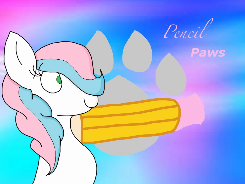 Mlp OC wallpaper pencil paws. *request*