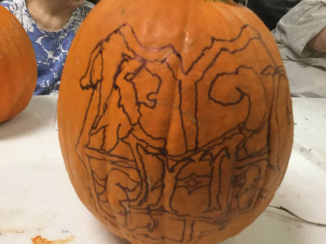 Harry Potter themed pumpkin