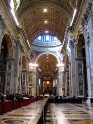 St Peter's Basillica Interior.