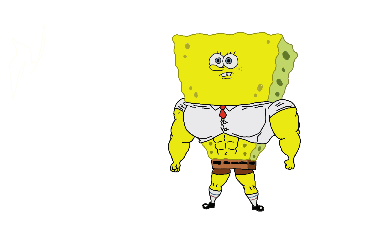 Buff spongebob by TheUltimatePugfan on DeviantArt