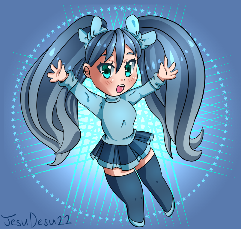 Random Chibi Random Blue Chibi Girl by JesuDesu22 on DeviantArt