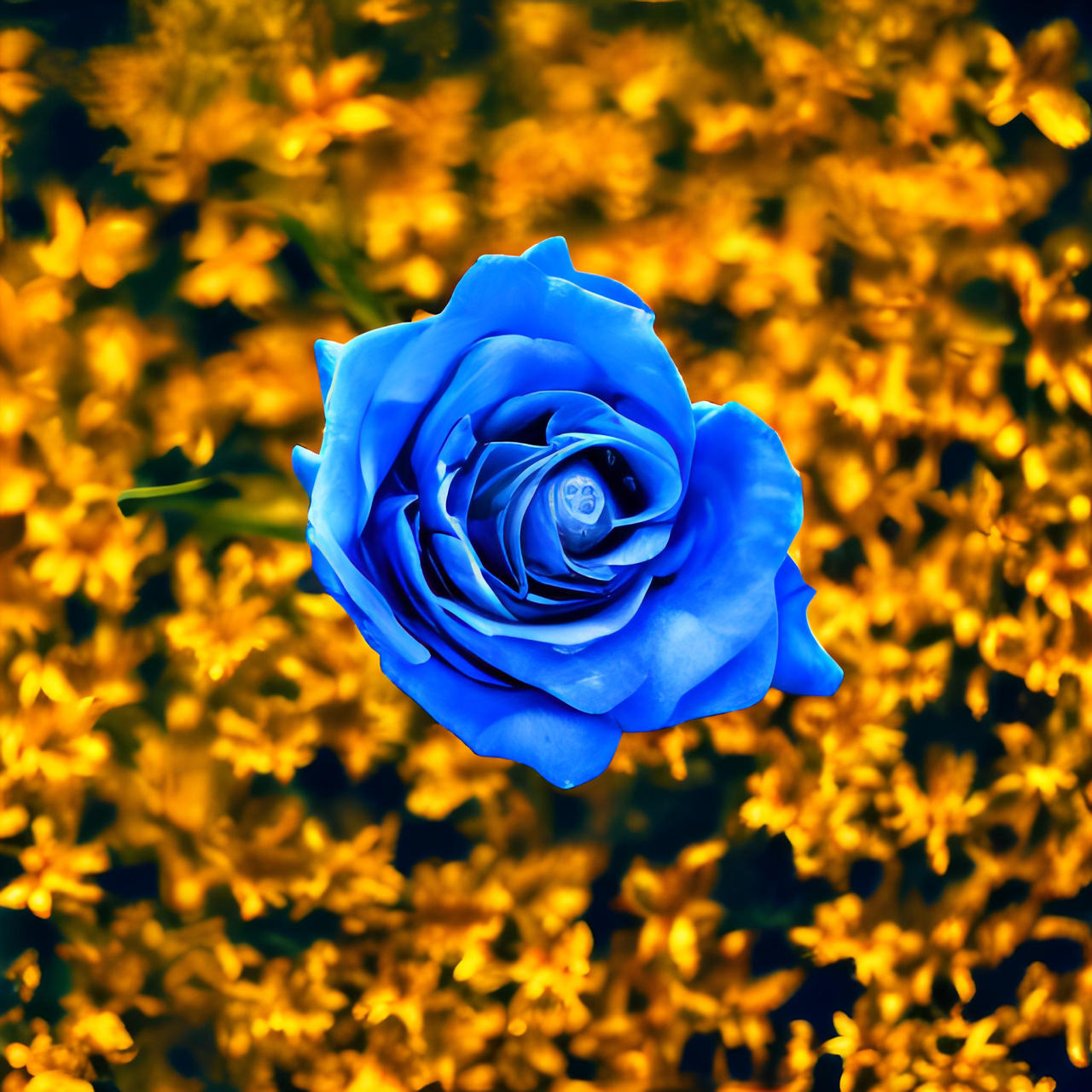 DreamUp Creation (Blue Rose)