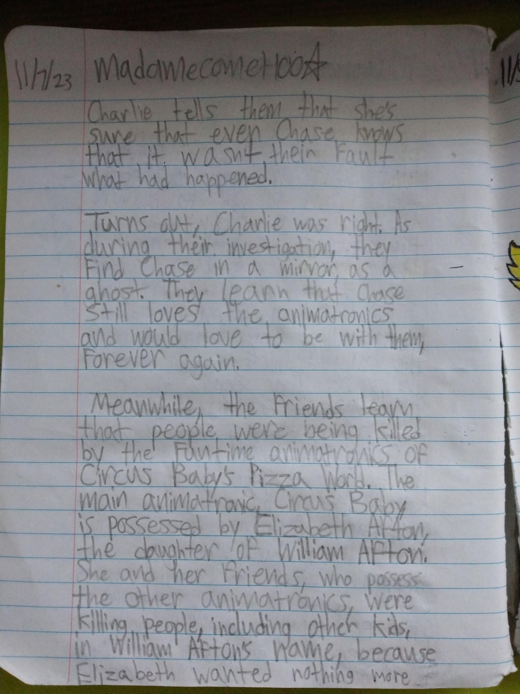 My FNAF Movie Plot (Page 5)