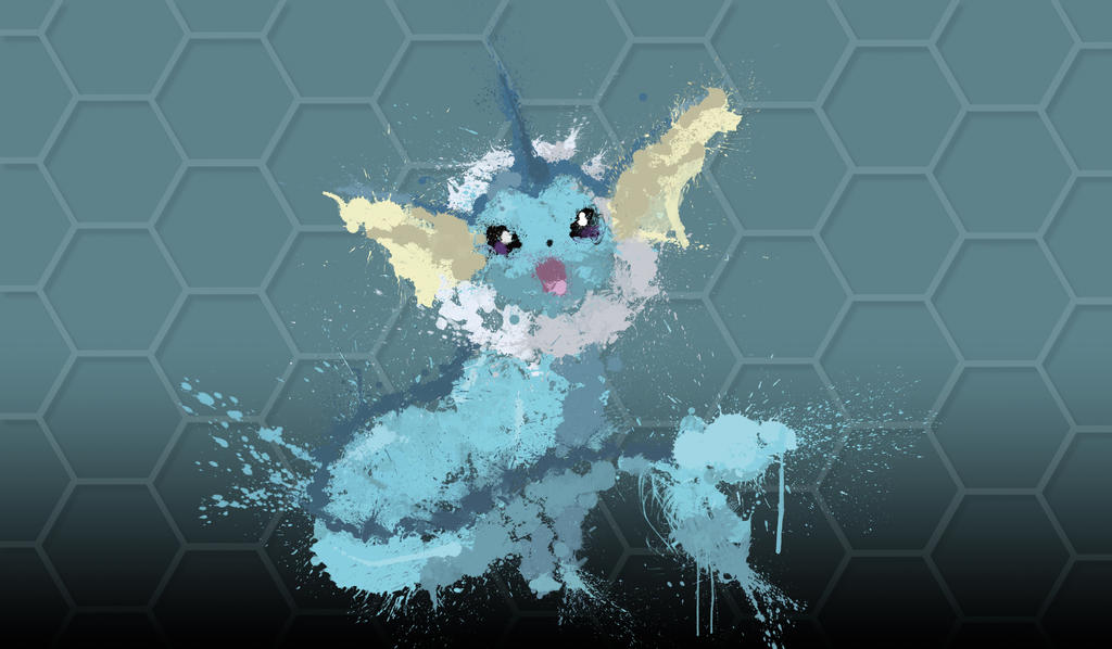 Paint Drip Vaporeon, New Background Style