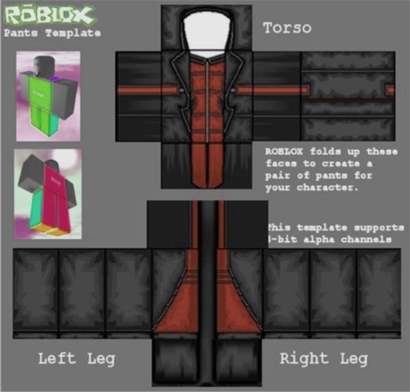 ROBLOX Pants Template by ChipsterTool on DeviantArt