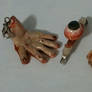 Halloween Realistic Zombie body parts charms / pin