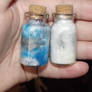 Elsa and Olaf inspired galaxy bottle charms
