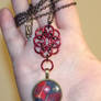 Chainmaille Rose with Harley Quinn Cabochon