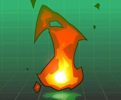 2D ANIMATION STYLIZED FIRE var.1