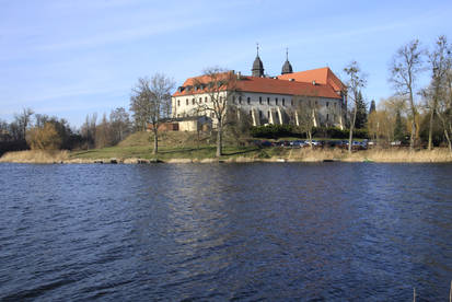 Mogilno - monastery by lake